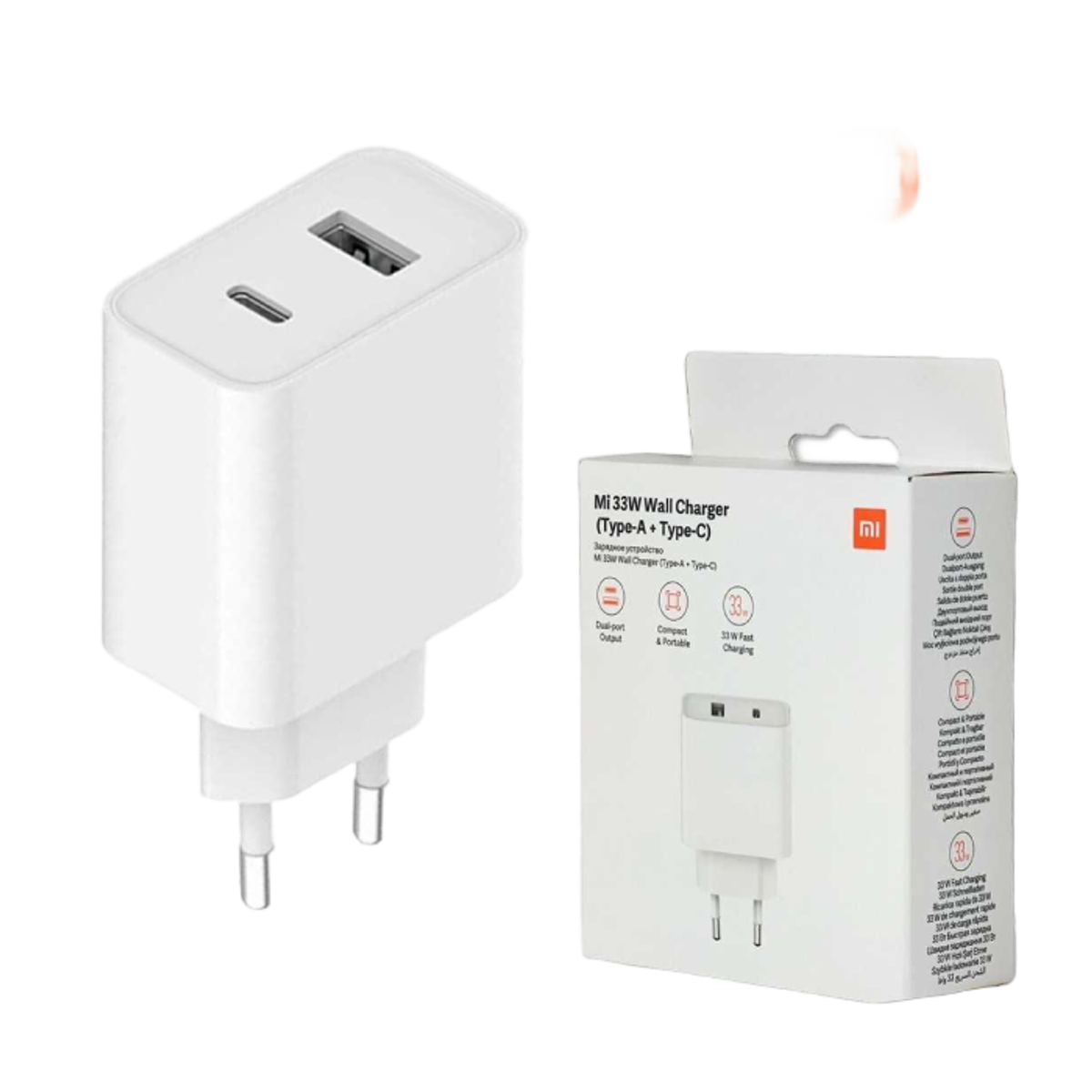 Xiaomi Mi 33 W Wall Charger (Type-A + Type-C)
